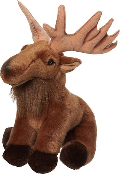 Nature Planet Eland knuffel - 26 cm - pluche - kerst knuffel - knuffeldier