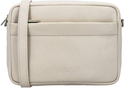 Charm London Washington Schoudertas - Camerabag - Leer - Crossbody - Leren Dames Tas - Crème