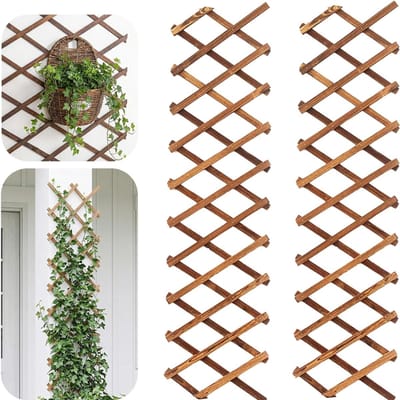 MRKK® Klimrek Planten - Plantensteunen voor Klimplanten - Wandrek voor Buiten - Bruin