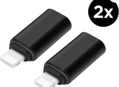 Lightning naar USB C - USB C naar 8pin converter - USB C HUB - Verloop - 2 pack