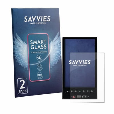2 Stuks Savvies Screenprotector - geschikt voor Citroen C5 Aircross Waterfall-Display (2025-2026) - beschermfolie glas transparant