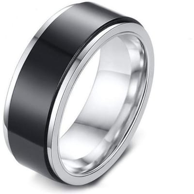 Mode Titanium Staal Angst Ringen Voor Mannen Vrouwen Spinner Fidgets Ringen Vrij Draaien Spinning Anti Stress Accessoires Sieraden 7