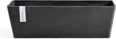 Ecopots Bruges 55 - Dark Grey - 55,5 x 16,5 x H17 cm - Rechthoekige donkergrijze bloempot / plantenbak