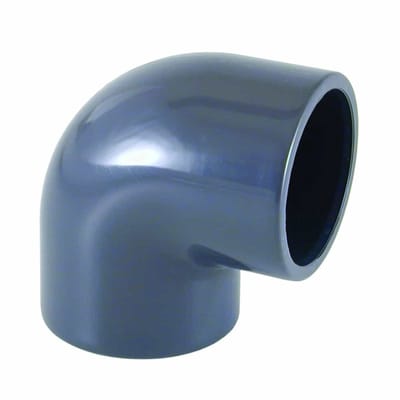 PVC-U Winkel 90° met Muffe 63mm PN16