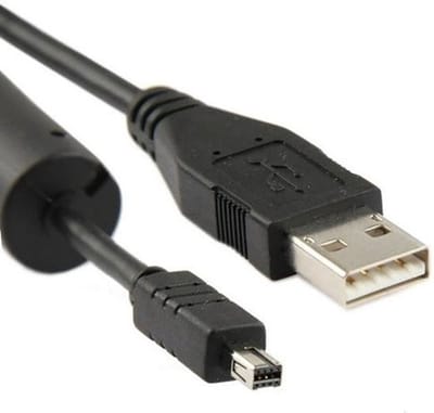 OneOne 1,8m USB kabel. Datakabel is voor enkele camera's ook een oplaadkabel snoer. Past op past op Casio Exilim EX-P505, Exilim EX-P600, Exilim EX-P700, Exilim EX-Z110, Exilim EX-Z120