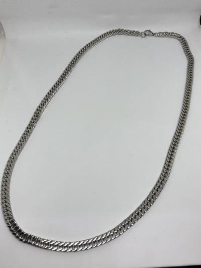RH-Jewelry. Heren. Stalen schakelketting 6 mm 60 cm