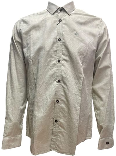 PME Legend - Overhemd - Wit / Blauw - Maat S