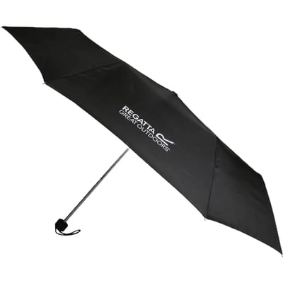 Regatta - Telescopische paraplu met draagtas - Zwart - maat One size