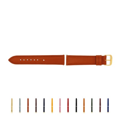 SELVA horlogeband, 14-24 mm, leer, verwisselbaar, vervangende band voor smartwatch, gemaakt in Duitsland