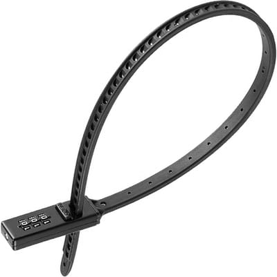 Veilige Fietsslot met Combinatiecode - 56 cm Stalen Kern, Digitale 3-Cijferige Code, Geschikt voor Fietsen en E-bikes (Zwart)