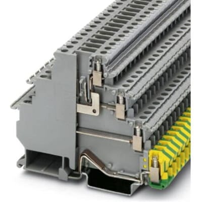Phoenix Contact 3011067 Installatieklem voor aardleider 6.2 mm Schroeven Grijs 50 stuk(s)