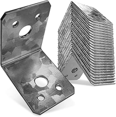 Premium Hoekverbinders - 25 Stuks - Roestvrij Staal voor Zware Belastingen - Hoekhouder en L-Hoek - 50x50x40x2 mm