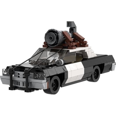Gobricks MOC The Bluesmobile Pick-up Truck VBlues Brotherss Mini Superauto Snelheid BluesMobiles Auto Bouwsteen Cadeau black