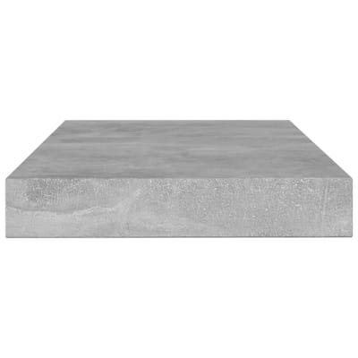 vidaXL - Wandschappen - 4 - st - 100x10x1,5 - cm - bewerkt - hout - betongrijs