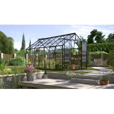 Vitavia Tuinkas Jupiter 11500 - Veiligheidsglas 3mm - Zwart - 257x445x248cm