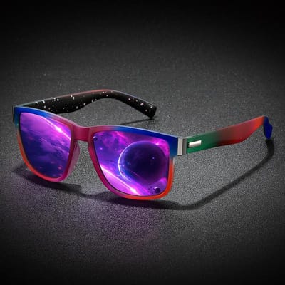 Pour Hommes et Femmes Lunettes de Vue Carrées Élégantes avec Transition de Couleur Progressive (Gn à Rose) - Cadre Formé Léger et Durable pour un Style Élégant black