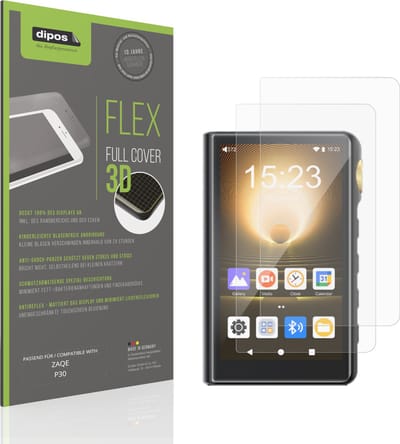 dipos FLEX – 2x Matte Screenprotector geschikt voor ZAQE P30 | Volledige Schermbescherming | Case-Friendly