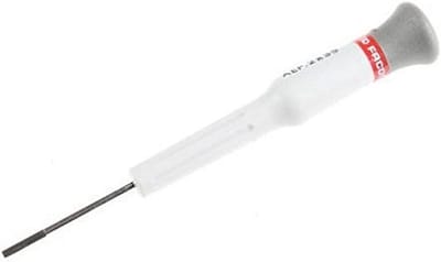 Schroevendraaier Plat - Precisie Tool - Kleine Klussen - Ergonomische Grip - 2x35 mm - Grijs