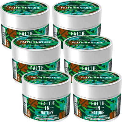 FAITH IN NATURE - Hair Mask Shea & Argan - 6 Pak - Voordeelverpakking