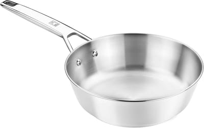 20 cm Koekenpan van RVS met Antiaanbaklaag en Drievoudige Diffusiebodem