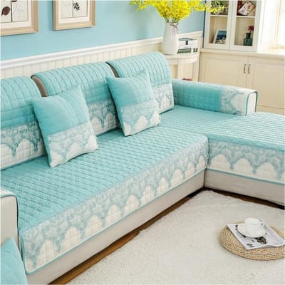 Geruite antislip bankhoes beschermer chaise vier seizoenen universele stretch hoekbank kussen handdoek 1/2/3/4-zits bank Cojines 70x120cm 1piece