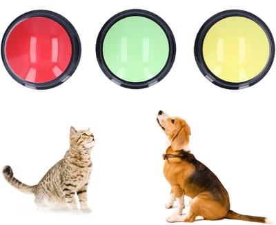 Dog Talking Buttons – Set van 3 – Opneembare Spraakknoppen 30 Seconden – Voor Honden en Katten – Huisdier Communicatie Training