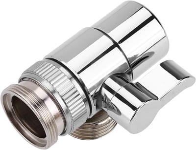 Vervangingskraanventiel van Messing met Diverter voor Keuken of Badkamer - M22 X M24 Adapter voor Tuinslang en Waterbesparing