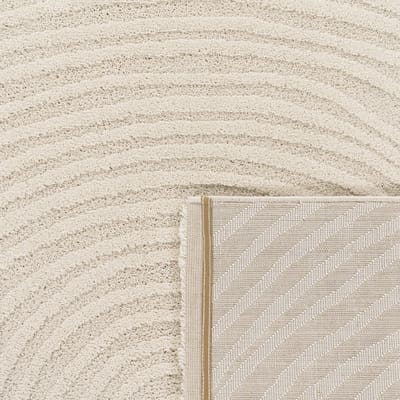 Modern tapijt Aurora crème 80x250 cm