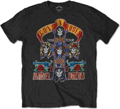 Guns N' Roses - NJ Summer Jam 1988 Heren T-shirt - S - Zwart