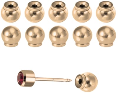 8 anti prik- oorbel achterkant -goudkleur- Charme Bijiux