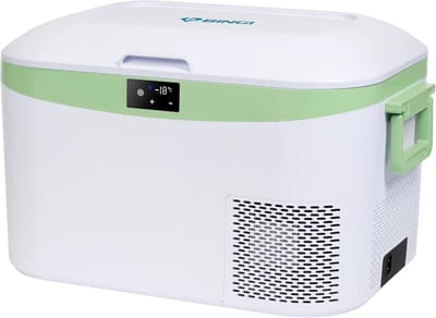 Thijox - Draagbare Koelbox 12.8L, Auto Koelkast 12/24V DC en 230V AC, Ideaal voor Camping, Vrachtwagen, Picknick en Thuisgebruik