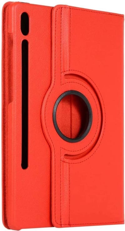 LuxeBass Hoesje geschikt voor Samsung Galaxy Tab S6 (T860) Draaibaar Hoesje - Rood