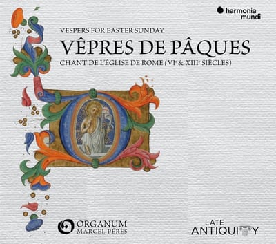 Ensemble Organum, Marcel Pérès - Vespers For Easter Sunday : Chant de L'église de Rome (VIe & XIIIe Siècles) (CD)