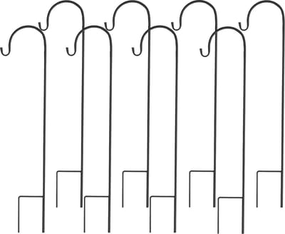 unho 8st herdershaken - 90cm Tall metalen tuin staken paal - Heavy Duty plant hangers voor bruiloft, tuin, buiten