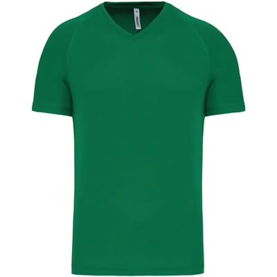 PROACT® Heren-sport-t-shirt V-hals PA476 - Kelly Green - XS