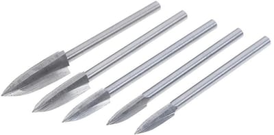 JHUBERS- Houtsnijwerk Mes Set - Graveerboor - Multifunctioneel Gereedschap - Precisiewerk - 5 Stuks - Lichtgewicht 35g - Graveerset