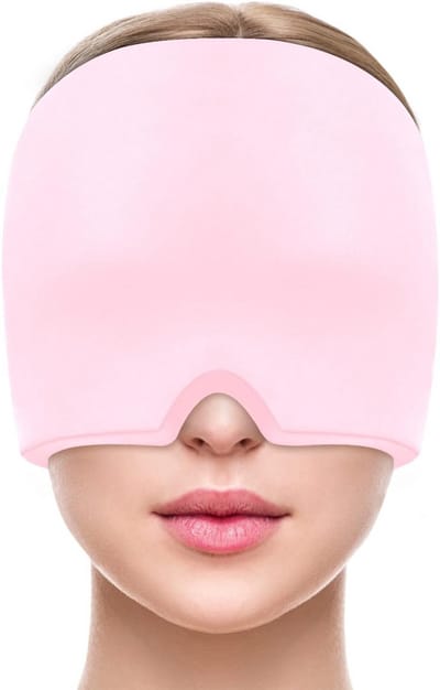 ApexArte® Migraine Masker - Hoofdpijn Muts - Directe Verlichting - Lichtroze
