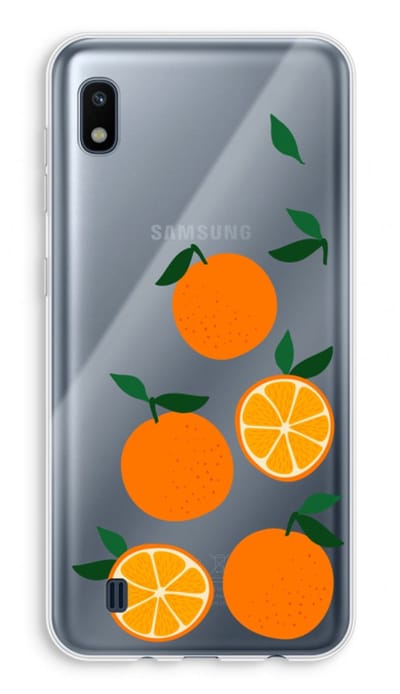 Case Company® - Hoesje geschikt voor Samsung Galaxy A10 hoesje - Will you be my clementine - Soft Cover Telefoonhoesje - Bescherming aan alle Kanten en Schermrand