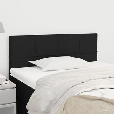 vidaXL - Hoofdbord - 80x5x78/88 - cm - stof - zwart