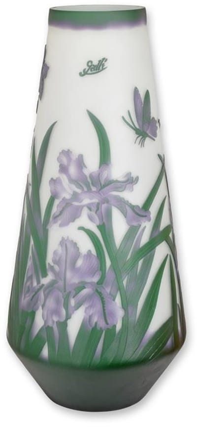 Vaas - "Daffodil" - Cameo glas - 44,1 cm hoog