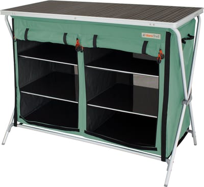 Eurotrail Campingkast Brocas 110 X 52 X 90 Cm Aluminium Groen/zwart