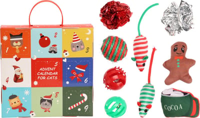 Relaxpets - Katten kerst cadeau - Kerst 2026 - 9 unieke speeltjes voor de hond