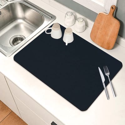 Dailygoods- Afvoerplankmat Sneldrogend - Antislip - Ademend - PU-materiaal - 30 cm x 40 cm - Eenvoudig te reinigen - Afwasmat
