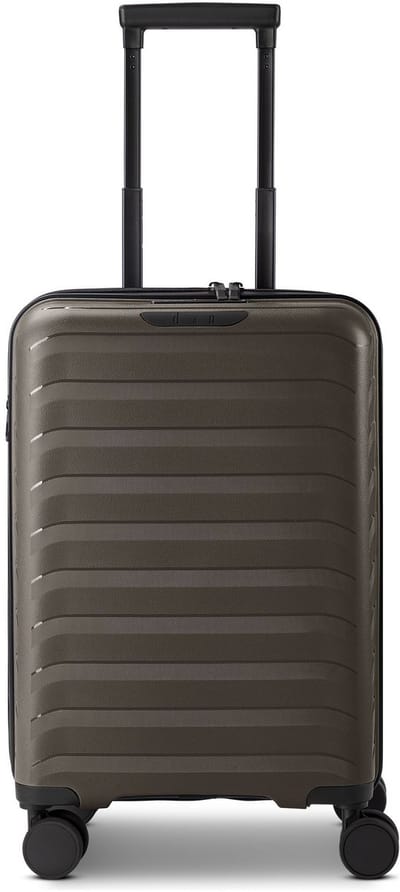 d & n Toronto 4 wielen Cabinewagen S 54 cm met uitbreidingsplooi - Harde bagage - TSA slot - mocha brown