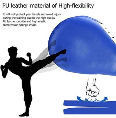 Kickpads Dubbel - Taekwondo/Karate - Kickboxing - PVC/PU - 38 x 19 x 5 cm - 625 g Gewicht - Doelpad