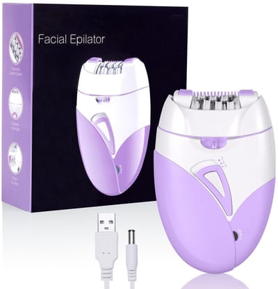 Dailygoody - Gezichtsepilator - Draadloos Elektrisch - Zacht Gezichtshaarverwijderingsapparaat - Roze - Voor Vrouwen - Ideaal voor Gezichts- en Lichaa..