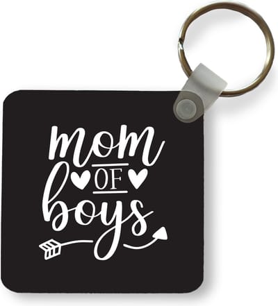 Sleutelhanger - Uitdeelcadeautjes - Moederdag - Jongens - Quotes - Plastic