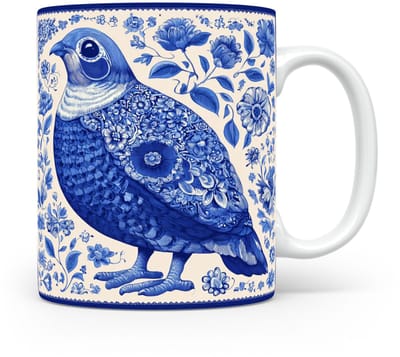 Mok Patrijs Beker voor koffie of tas voor thee, cadeau voor dierenliefhebbers, moeder, vader, collega, vriend, vriendin, kantoor, opa, oma, hond, kerst, sinterklaas, verjaardag
