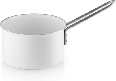 Eva Trio - White Line Steelpan Ø 16 cm 1,8 Liter Ceramique - Aluminium - Wit