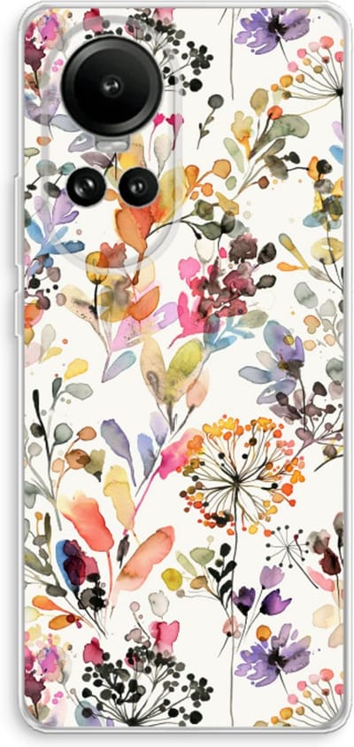 Case Company® - Hoesje geschikt voor Oppo Reno 10 hoesje - Wilde grassen - Soft Cover Telefoonhoesje - Bescherming aan alle Kanten en Schermrand